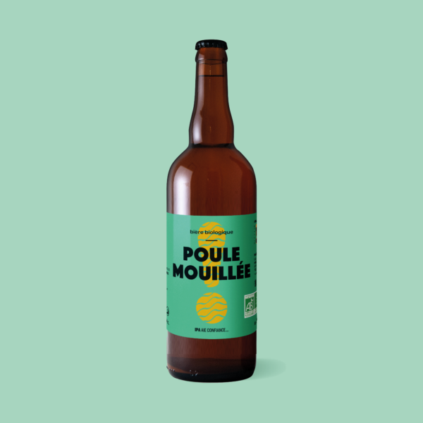 bière bouteille poule mouillée