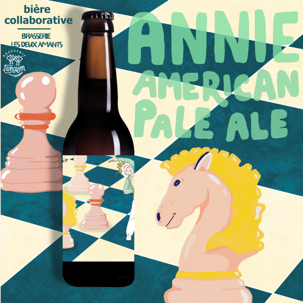 bière artisanales Annie collaboration brasserie les deux amants et brasserie tandem American Pale Ale